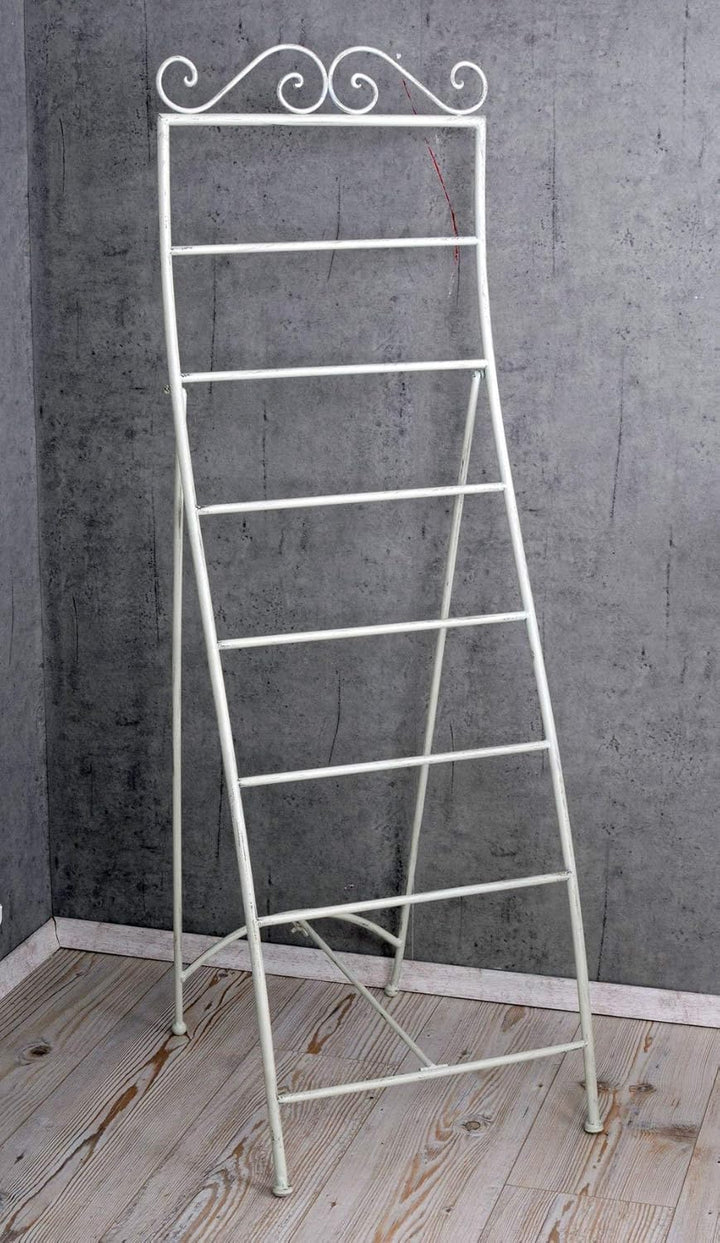 Handtuchleiter Weiss Handtuchständer Shabby Chic Metallständer usm039 Palazzo Exclusiv