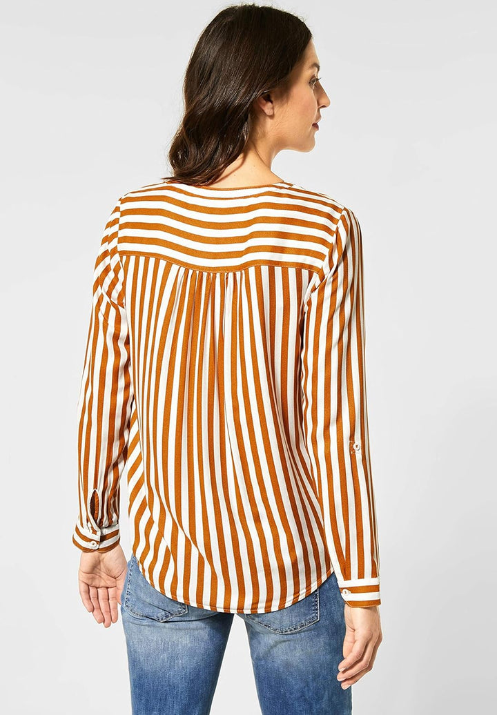 Street One Damen Bluse, Foxy Caramel