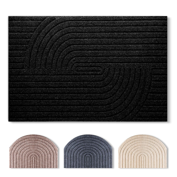 Fussmatte 60x90cm, rutschfeste Maschinenwaschbare Schmutzfangmatte, Teppich Wohnzimmer Innen und Aus