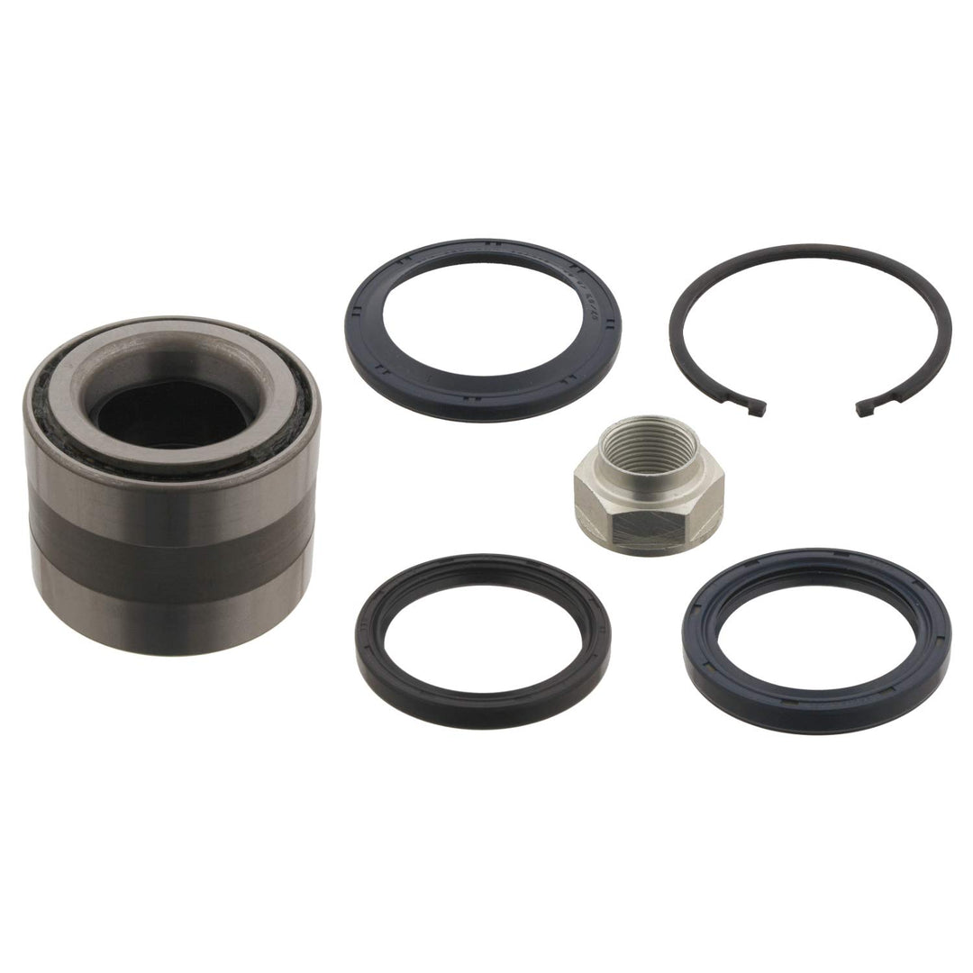 febi bilstein 29939 Radlagersatz mit Achsmutter, Sicherungsring und Dichtungen , 1 Stück