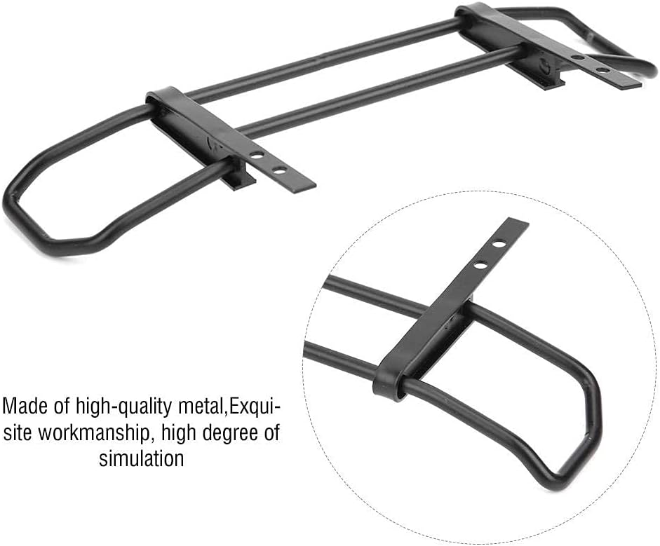 Tbest RC Auto Frontstossstange, Zubehör Upgrade obere Frontstossstange aus Metall, kompatibel mit RC