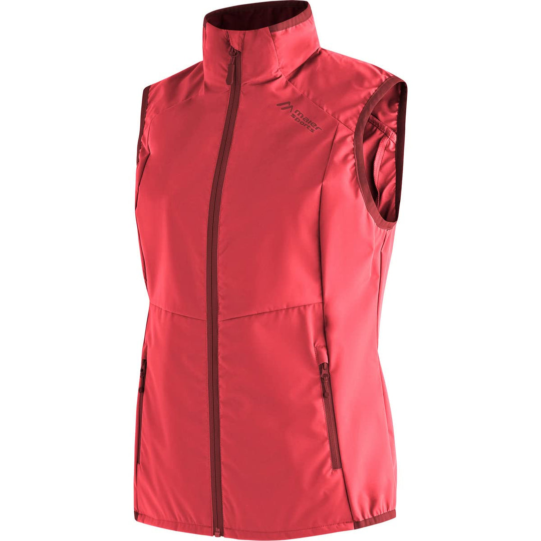 Maier Sports W Brims Vest 42 Bluemelon Red - Sun-dried Tomato, 42 Bluemelon Red - Sun-dried Tomato