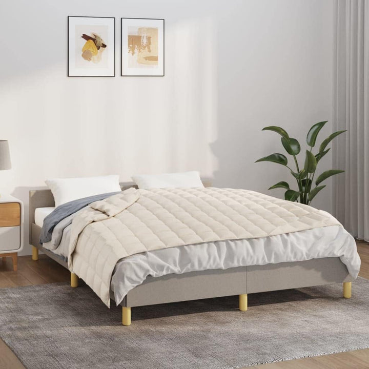 SKM Gewichtsdecke Hellcreme 120x180 cm 9 kg Stoff, Weight: 9.3 kg, 350753 Creme 120 x 180 cm,9 kg, C