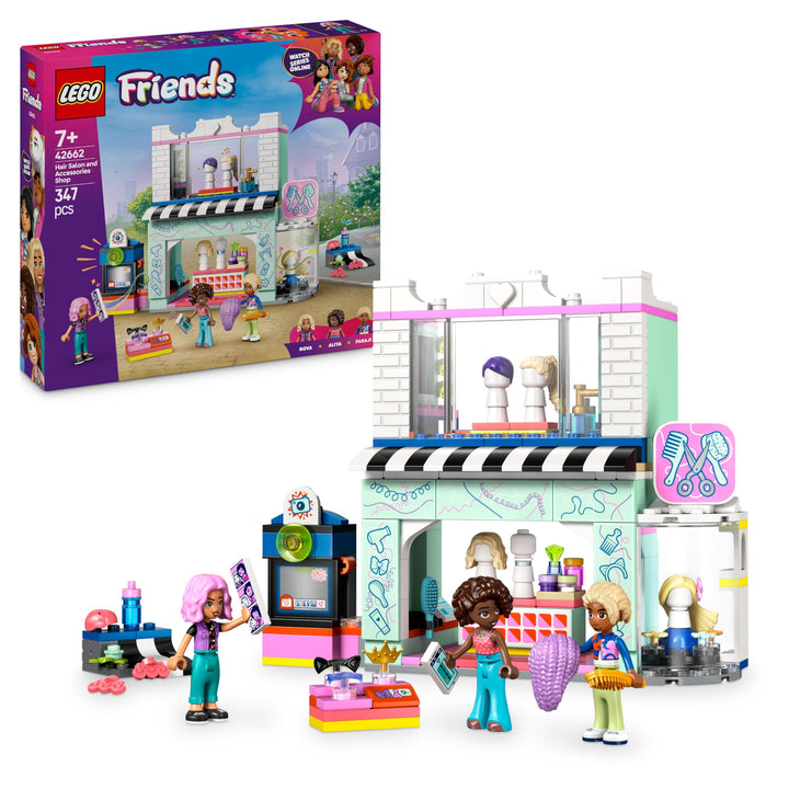 LEGO Friends Friseursalon - Kreatives Spielzeug zum Bauen für Rollenspiele - Mit 3 Minifiguren, Skat