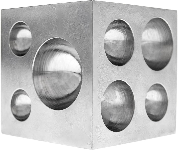 SE JT3403DS Klotzblock mit polierten Hartstahl-Hohlräumen, 5,1 x 5,1 x 5,1 cm 2 x 2 x 2", 2 x 2 x 2"