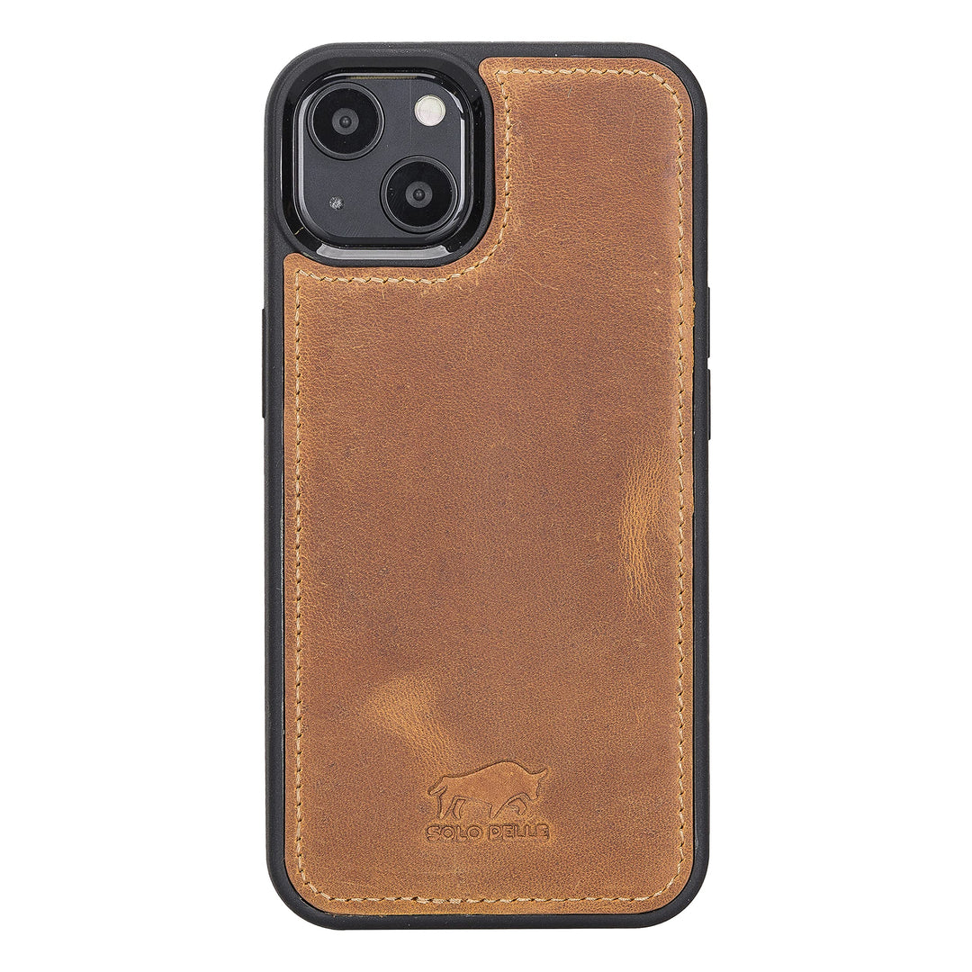 Solo Pelle Lederhülle für das iPhone 13 in 6.1 Zoll Stanford Case Leder Hülle Ledertasche Backcover