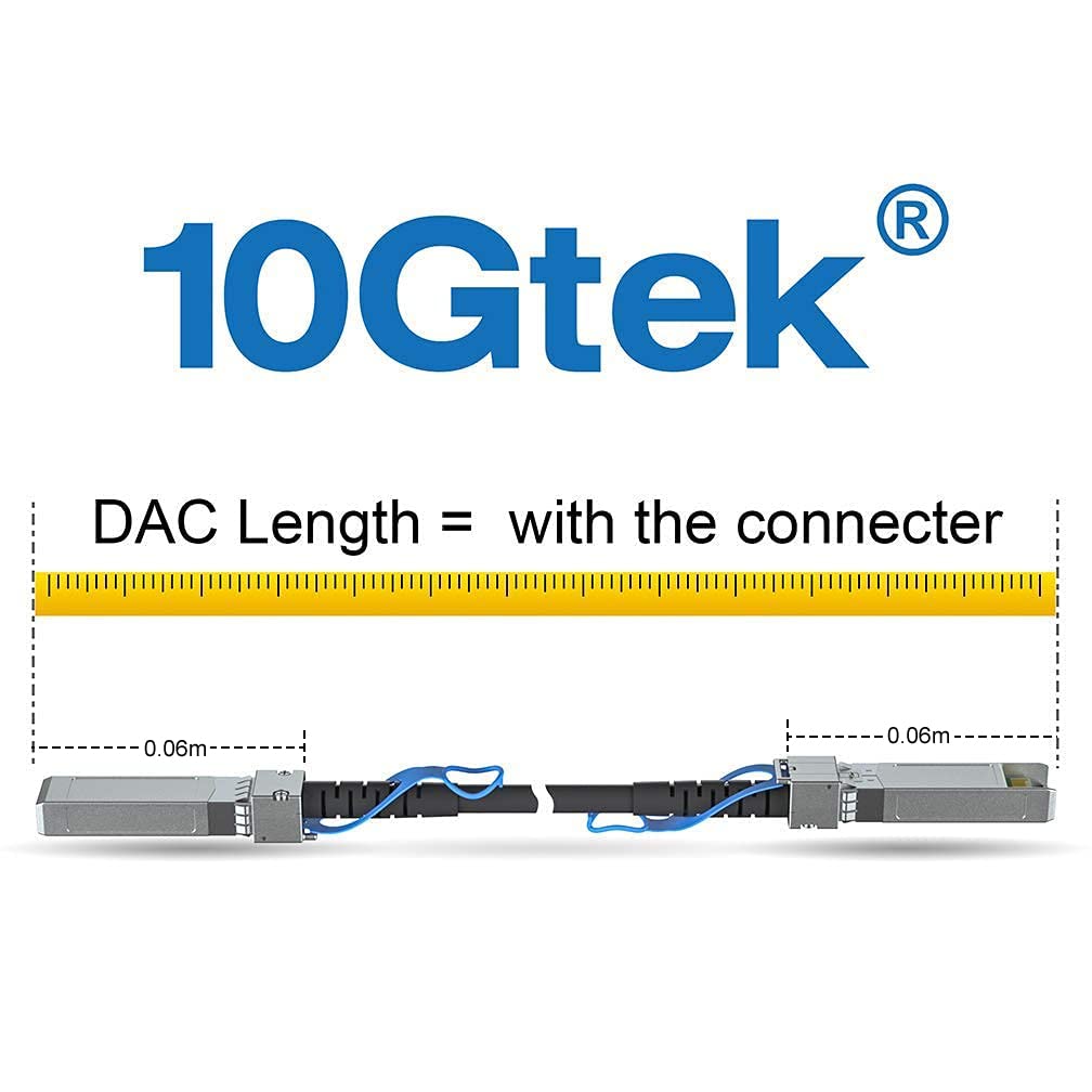 10Gtek SFP+ DAC Twinax Kabel 5-Meter(16.5ft), 10G SFP+ to SFP+ Direct Attach Copper Passive Cable fü