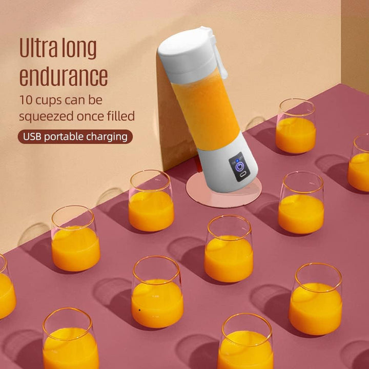 Mini-Mixer, 6-Klingen-System, wiederaufladbarer Akku mit 2000 mAh per USB, tragbarer Mixerbecher für