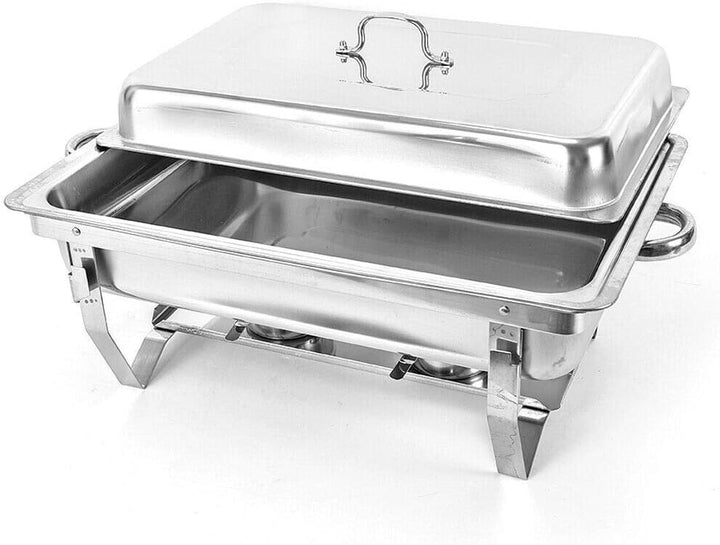 9L Warmhaltebehälter Speisewärmer Edelstahl, Buffetwärmer Faltbarer,Catering-Wärmer-Set,Fassungsverm