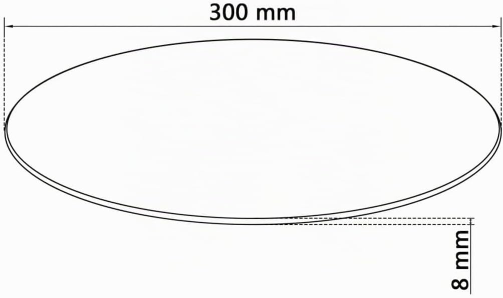 vidaXL Tischplatte Esstischplatte Glasplatte Ersatztischplatte Couchtischplatte Gartentischplatte Ge