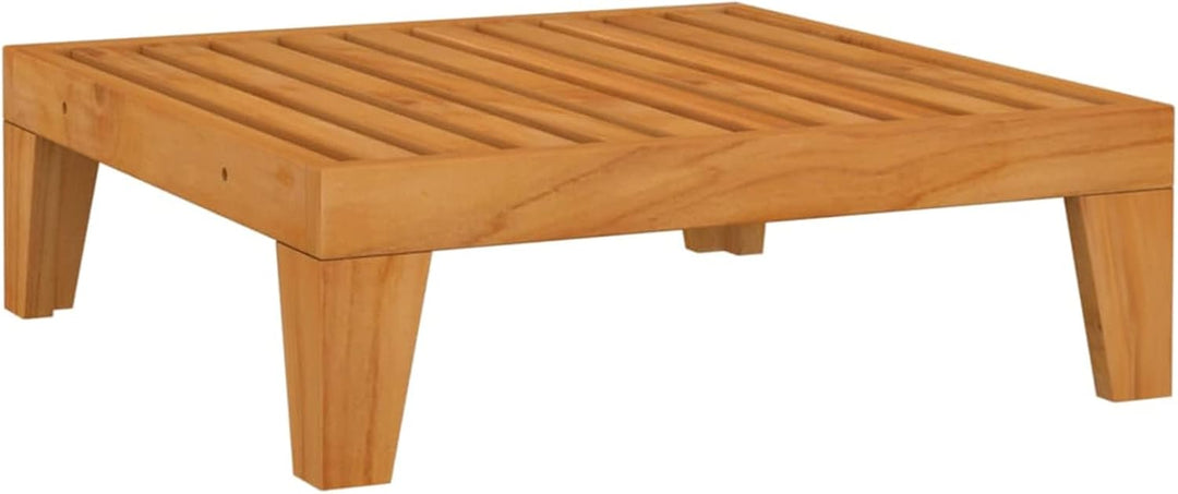 Tidyard Modular Fusshocker mit Kissen Gartensofa Einzelsofa Loungesofa Gartenmöbel Akazie Massivholz
