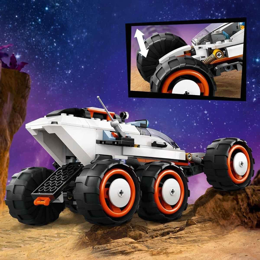LEGO City Weltraum-Rover mit Ausserirdischen, Auto-Set mit Roboter- und Alien-Spielzeug-Figuren, Geb