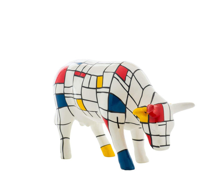 CowParade Moondrian (medium Ceramic)