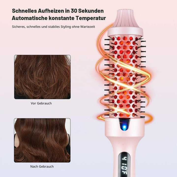 Thermobürste mit Infrarot-Technologie, Thermal Brush 2-in-1 Styler &amp; Föhn, 30-Sekunden Schnellaufhei