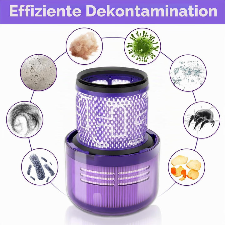 (4 Stück) V15 Ersatz HEPA filter für Dyson V11 Animal/Torque Drive/ V11 Complete, V11 Extra/Absolute