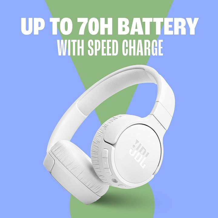 JBL Tune 670NC – Kabellose On-Ear-Kopfhörer mit adaptivem Noise-Cancelling und faltbarem Design – Bi