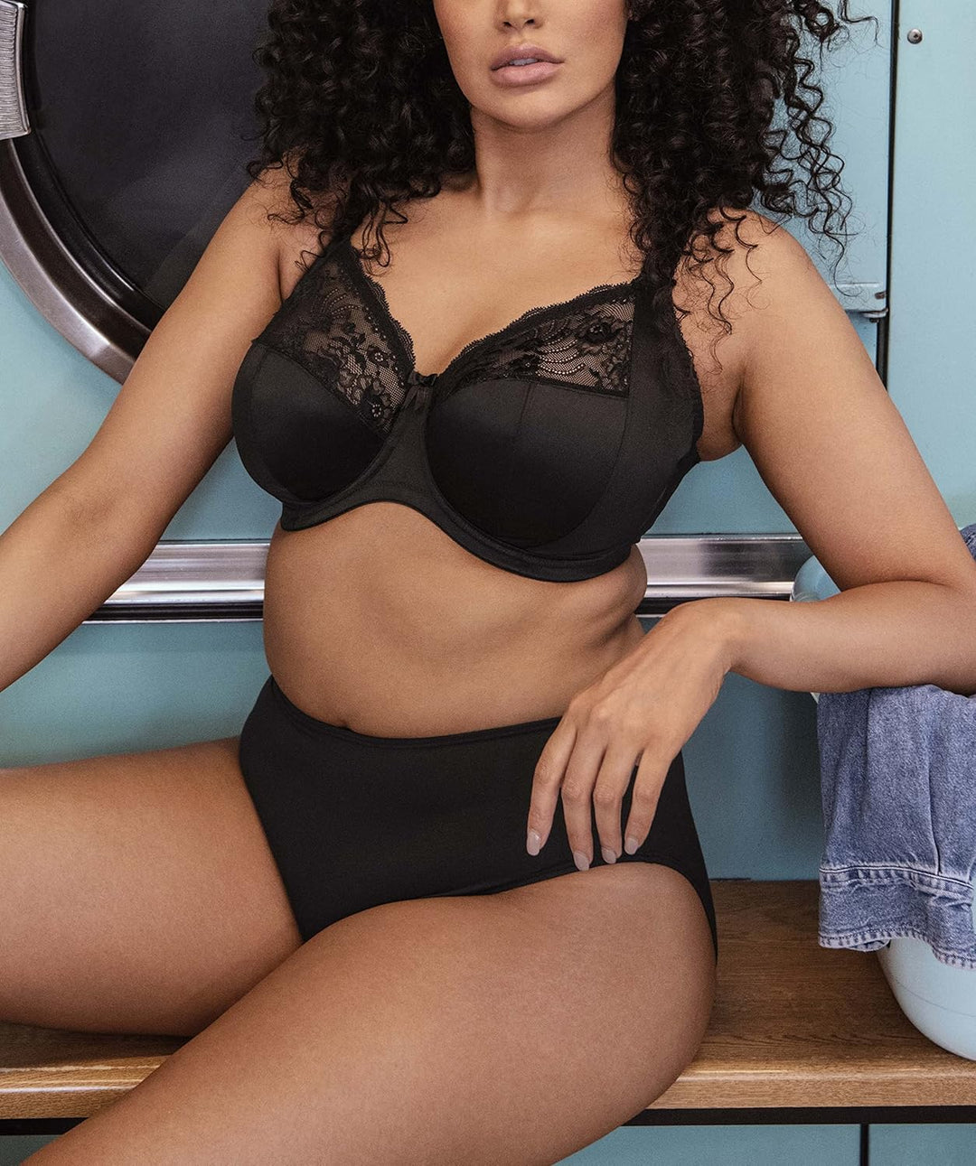 ELOMI Damen Cate Full Coverage Underwire Bra Vollschalen BH, Undurchsichtige 32JJ Schwarz, 32JJ Schw