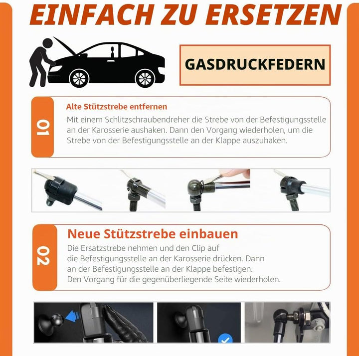 JINGLING Automatische Heckklappendämpfer für Golf Mk7&Mk7.5 2012-2021 531MM 5G6827550C 520N mit Gasd