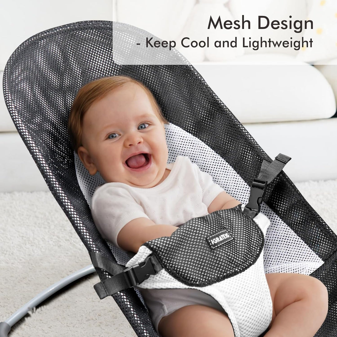 Stoffsitz für Babywippe – Bezug für Babywippe Balance Soft & Bliss, belüftetes Netz, hautfreundlich,