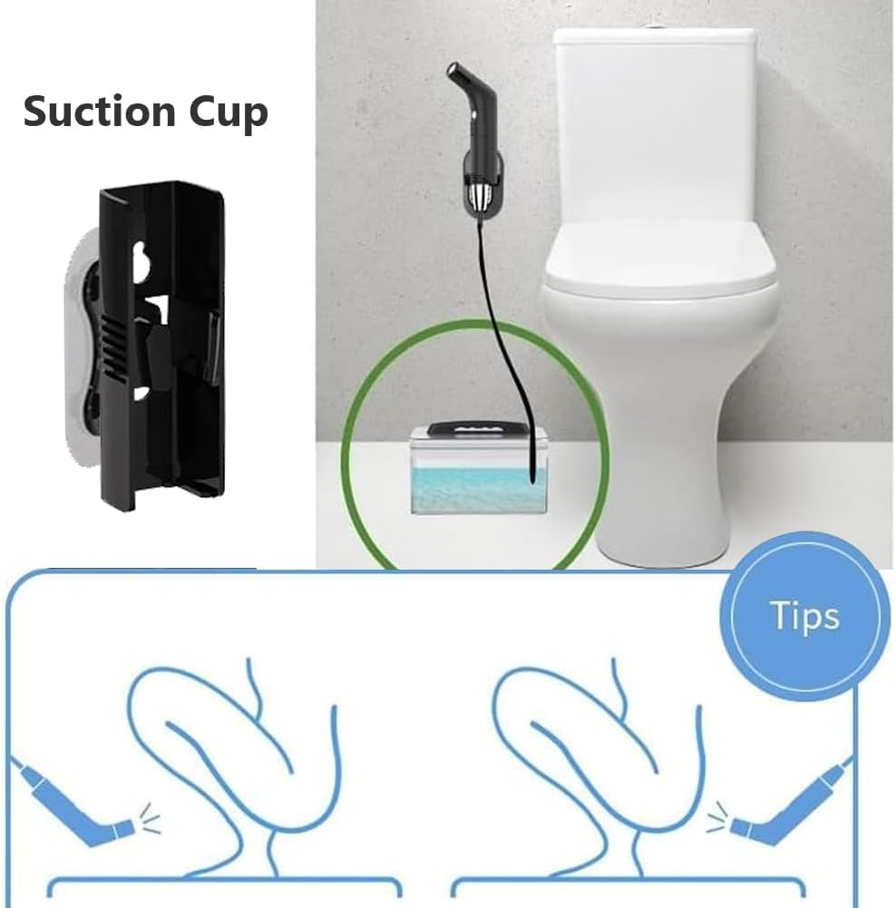 Zooma 2.3L Reise Bidet Elektrisch, Portable Bidet, 3pcs Reise Bidet Handbrause für Toilette Outdoor,