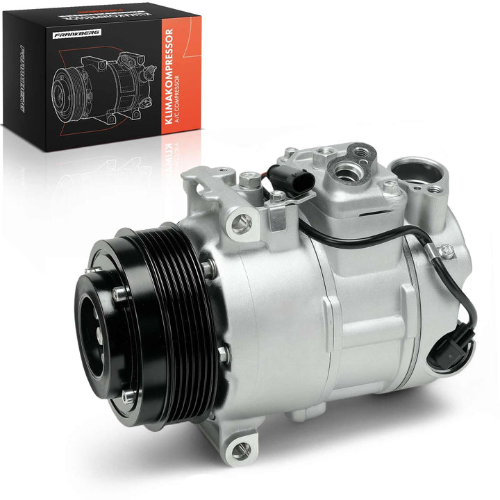 Frankberg Klimakompressor Kompatibel mit C-Klasse W204 C180 C200 C250 1.8L 2007-2014 E-Klasse W212 E