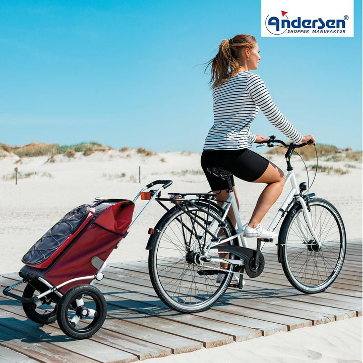 Andersen Fahrrad-Anhängerkupplung abschliessbar, passend für Einkaufstrolley Royal, Royal Plus, Roya