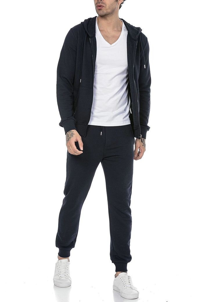 Redbridge Jogginganzug für Herren Jogger-Set Trainingsanzug Sweat Basic S Dunkelblau, S Dunkelblau