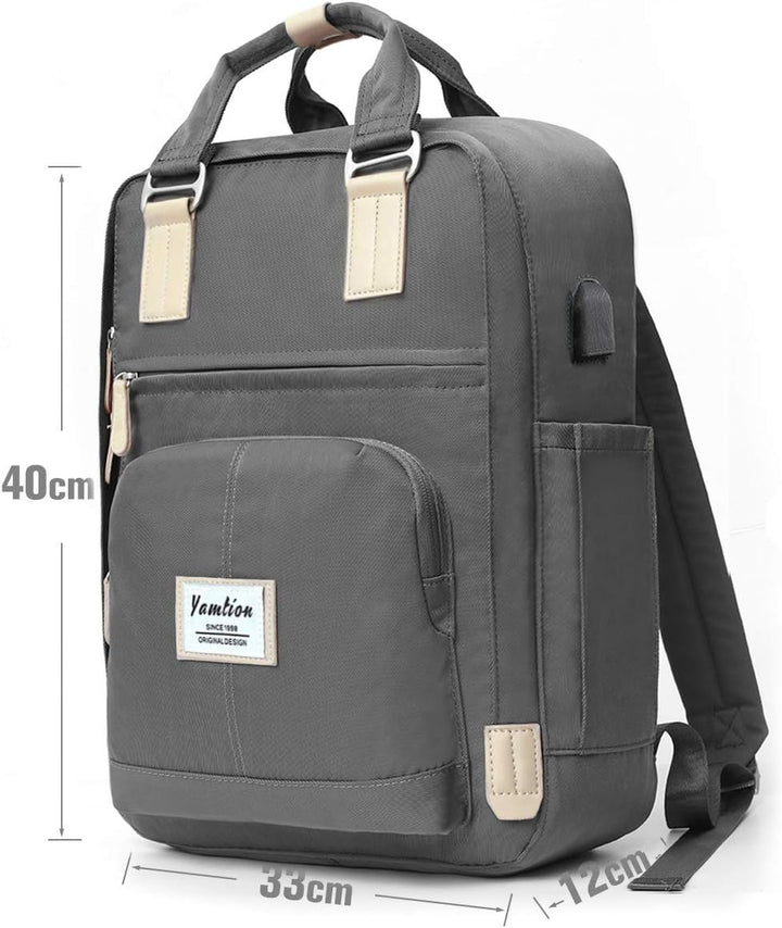 YAMTION Rucksack Laptop Damen und Herren,Schulrucksack für Jungen und Mädchen,Rucksack Frauen Rucksa