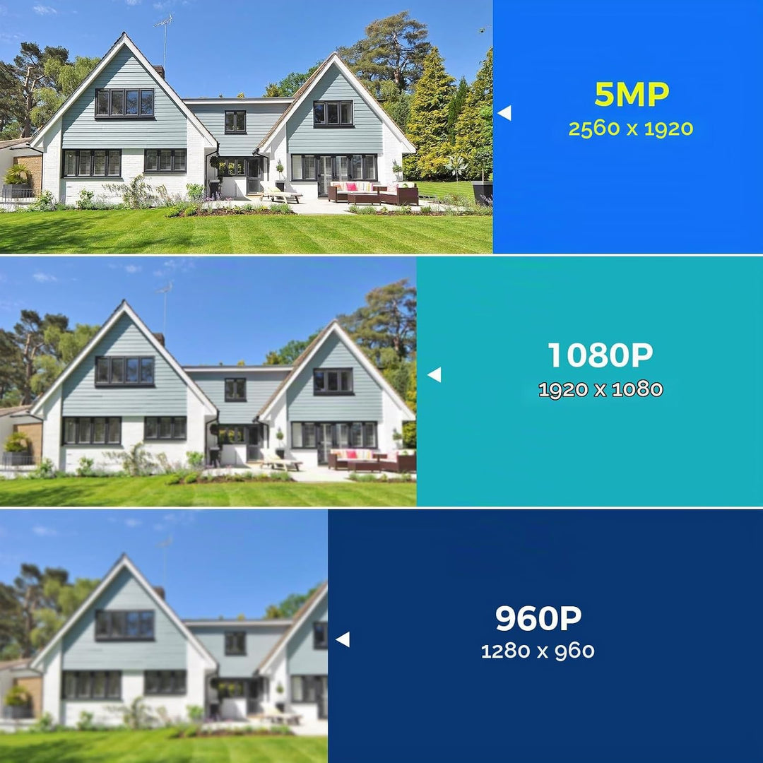 [5MP+PTZ] Hiseeu Überwachungskamera Set Aussen WLAN mit 10CH Wireless NVR,4 Pcs 5MP PTZ WiFi Kameras