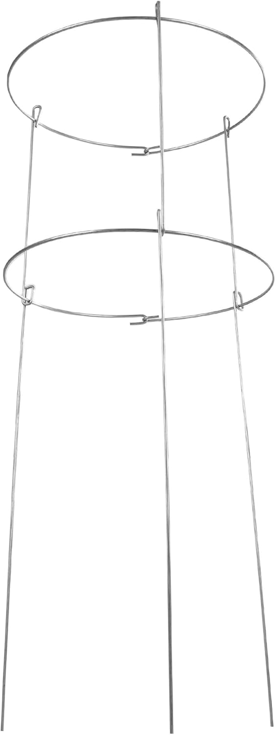 KADAX 3X Gartenstütze aus Stahl pulverbeschichtet Set, Pflanzehalter, Blumenstütze, Pflanzestütze, R