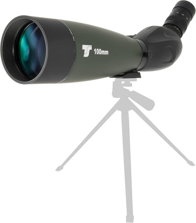 TS-Optics premium Zoom Spektiv 100mm 22-67x 100 WP Waterproof, Mikrofokussierung, 360° Rotierbar, 1.