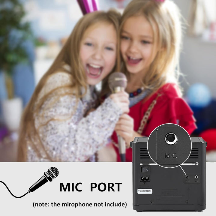 Tragbarer CD-Player Boombox 20W für Draussen, Eingebaute wiederaufladbare BatterieFM-Radio/Bluetooth
