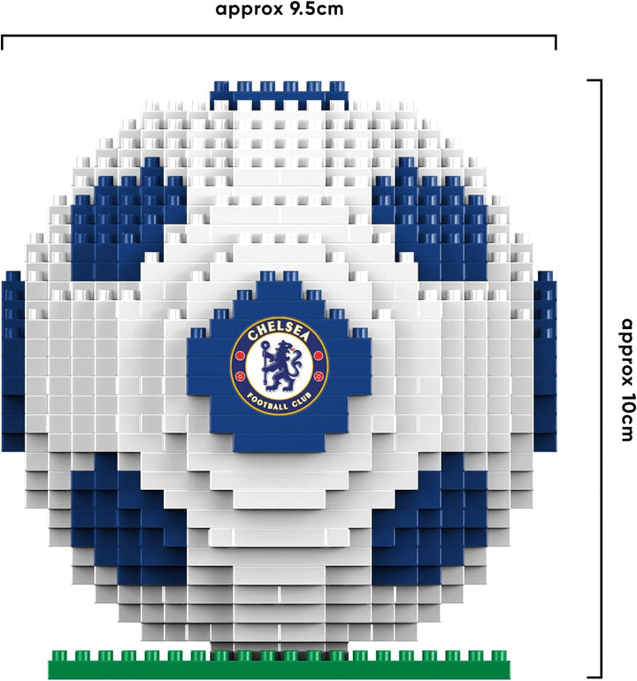 FOCO Offizielles Lizenzprodukt Chelsea FC BRXLZ-Steine 3D-Fussball Bau-Set