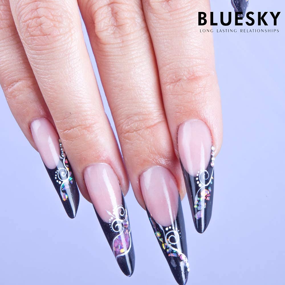 Bluesky Aufbaugel für Nägel und Nagelverlängerungen, Nagelhärter und Nagelreparatur, Soak Off - Klar