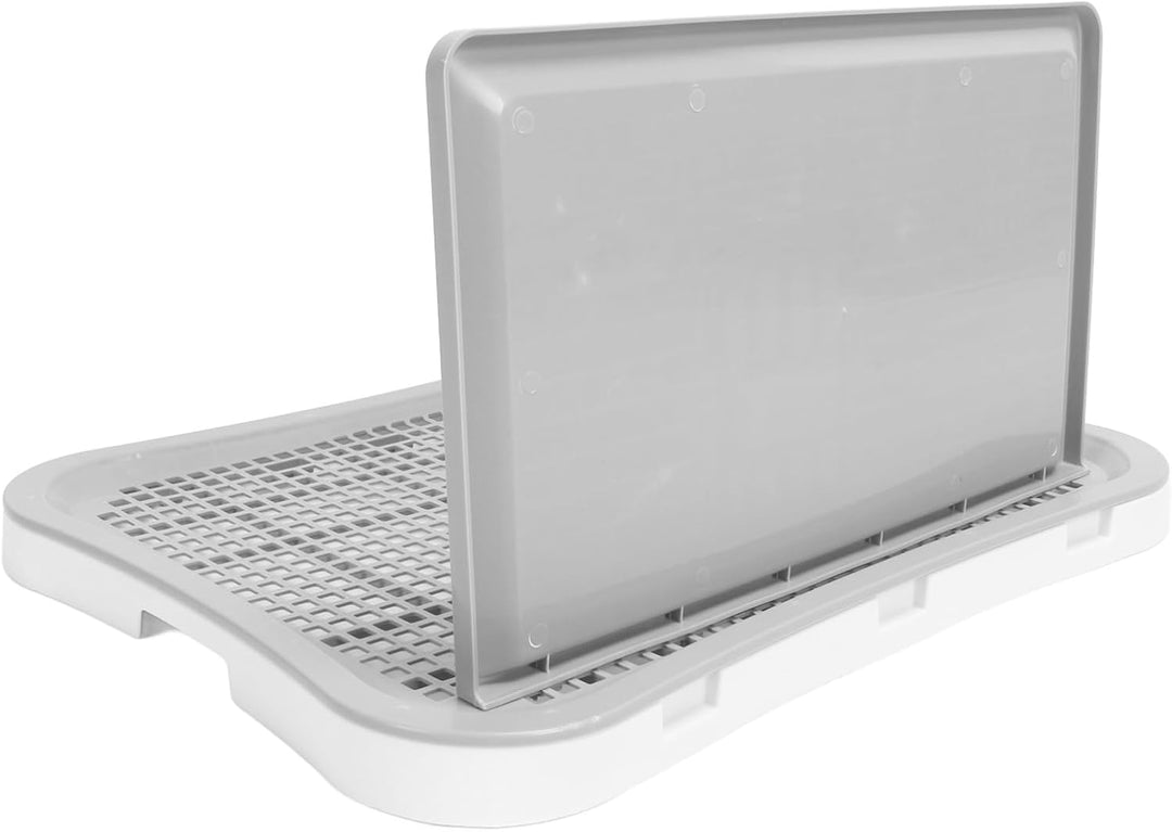 HEEPDD Hundetöpfchen-Toilette mit Abnehmbarer Spritzwand, für den Innenbereich, Netz-Trainingstoilet