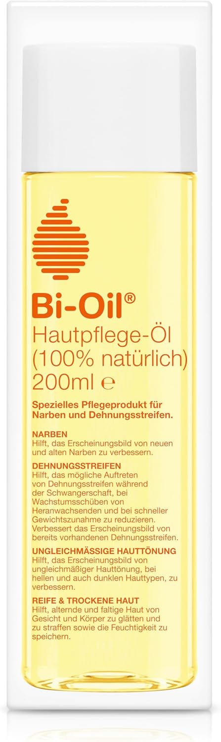 Bi-Oil Hautpflege Öl 100% natürlich | Schwangerschaftsöl mit 100 % natürlichen Inhaltsstoffen | Körp