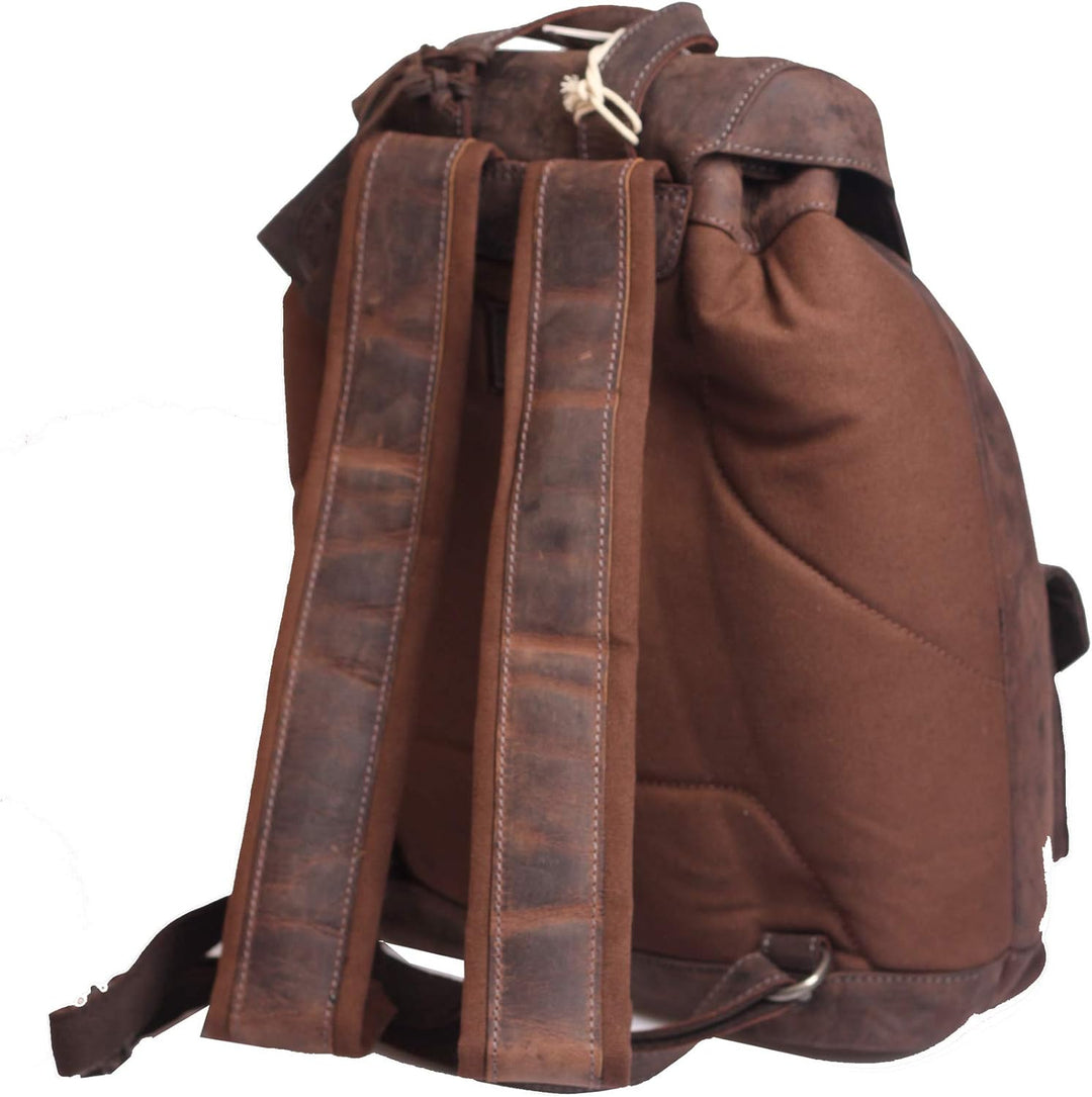 Greenburry Vintage Umhängetasche Braun 32x36x15cm Ledertasche Rucksack