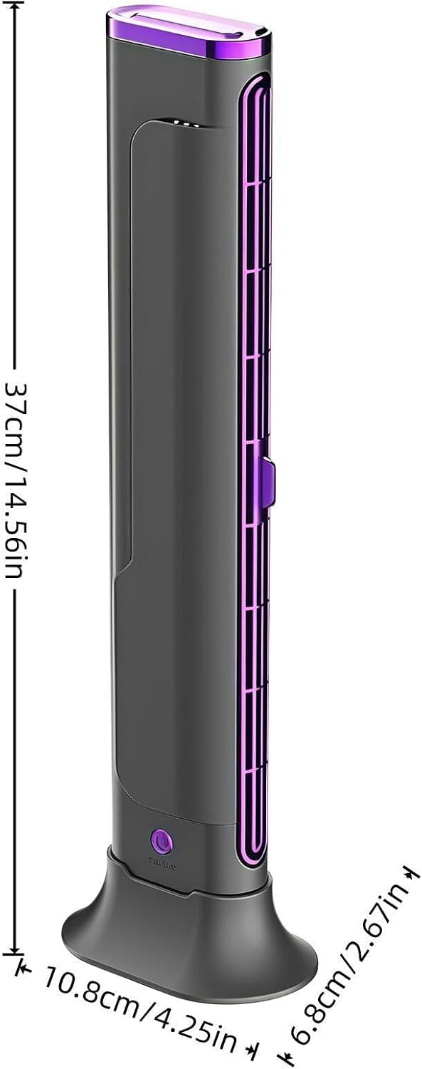 Kühlventilator Für Schlafzimmer - Flügelloses tragbares USB-aufladbares Gerät - Desktop-Klimagerät -