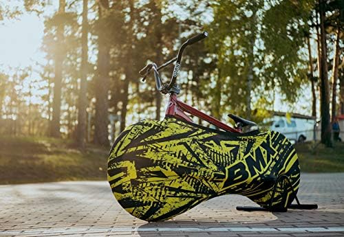 Velo Sock Unisex – Erwachsene Power Bike Cover, One Size Yellow Power, Yellow Power