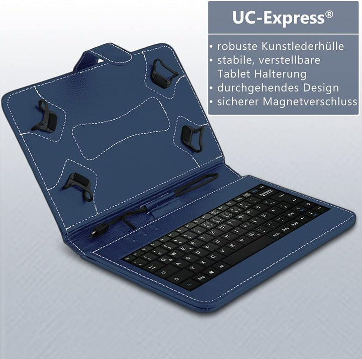 Tastatur Tasche kompatibel mit Medion Lifetab E10421 E10440 E10512 Hülle Keyboard Case Schutzhülle T