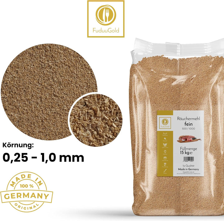Fuduu Gold Räucherspäne Buche (0,2-1,0) fein 15kg Sack