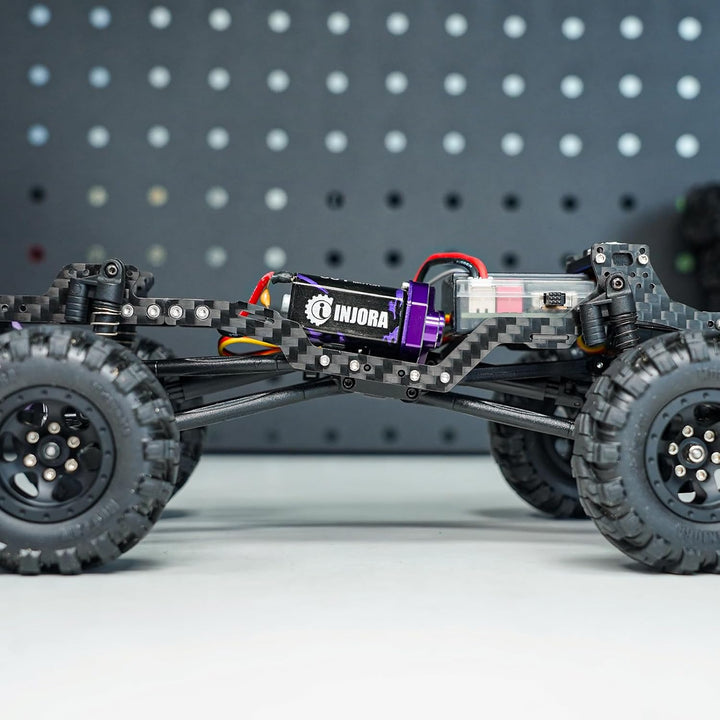 INJORA 35g Universal LCG Carbon Fiber Chassis Rahmen Kit für 1/24 Axial SCX24 C10 Wrangler Bronco De