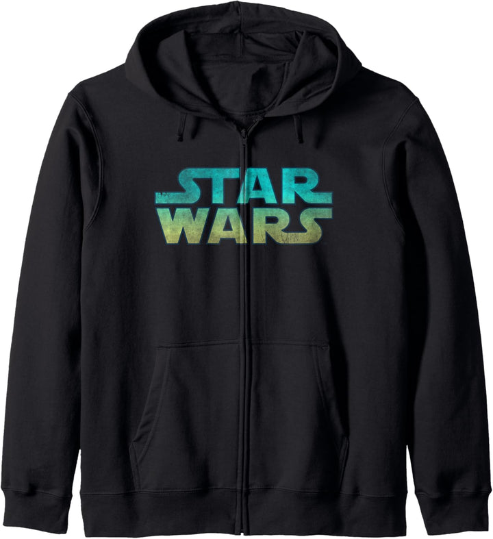 Star Wars Logo Blue & Green Gradient Kapuzenjacke