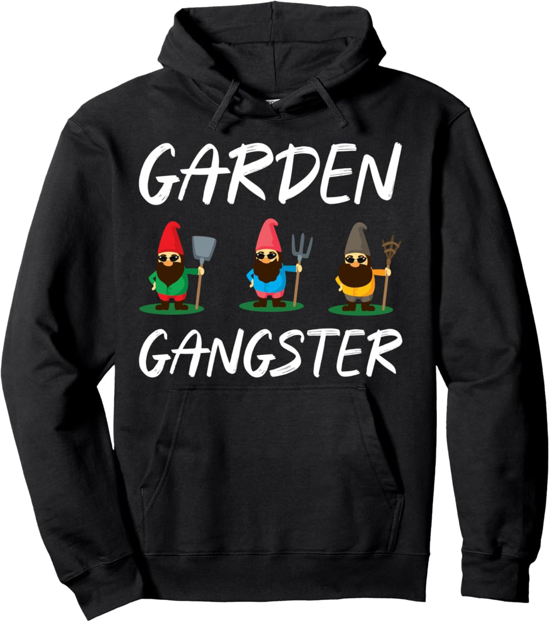 Garten Gangster Gärtner Gartenzwerg Pullover Hoodie