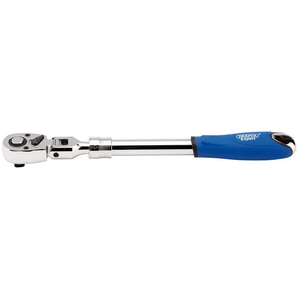 DRAPER her72/FH 72 Zahn flexiblen Kopf, Umschaltknarre verlängern, blau, 1/2 Zoll Vierkantantrieb
