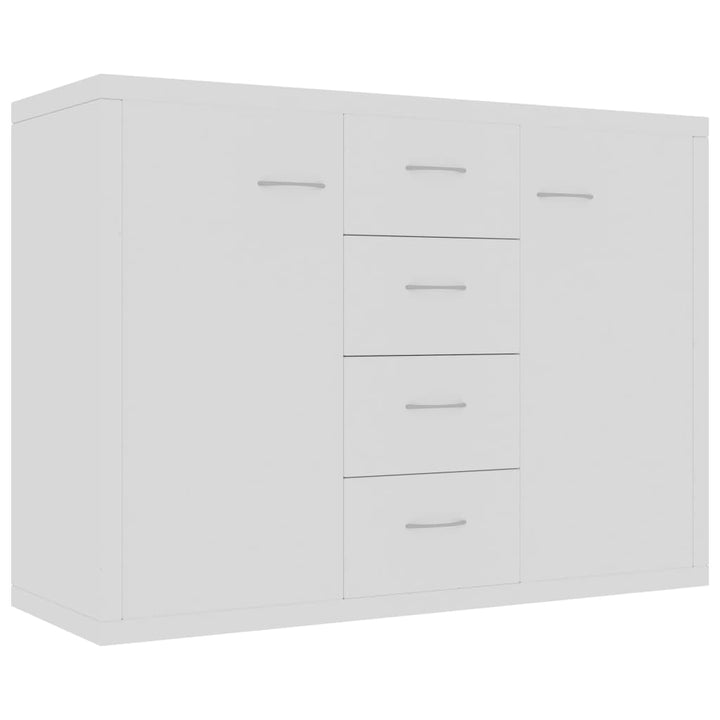 vidaXL Sideboard, Kommode mit viel Stauraum, Schrank mit 4 Schubladen 2 Türen, Mehrzweckschrank Anri