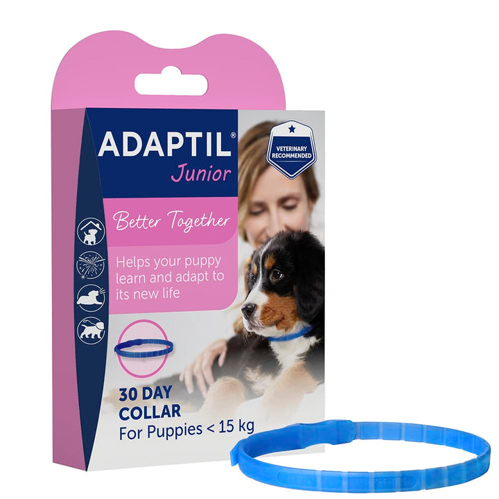 ADAPTIL Verstellbares Kinderhalsband für Welpen, reduziert nachweislich das Weinen in der Nacht, Kom