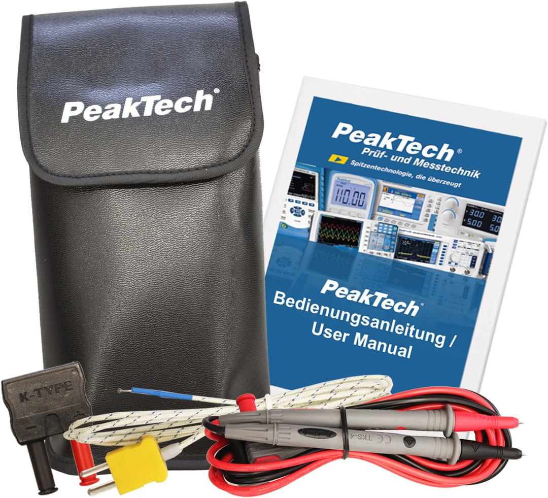 PeakTech 1625 – True RMS Stromzange 1000A AC/DC, Digital Multimeter, Zangenmessgerät, TÜV/GS, Stromm