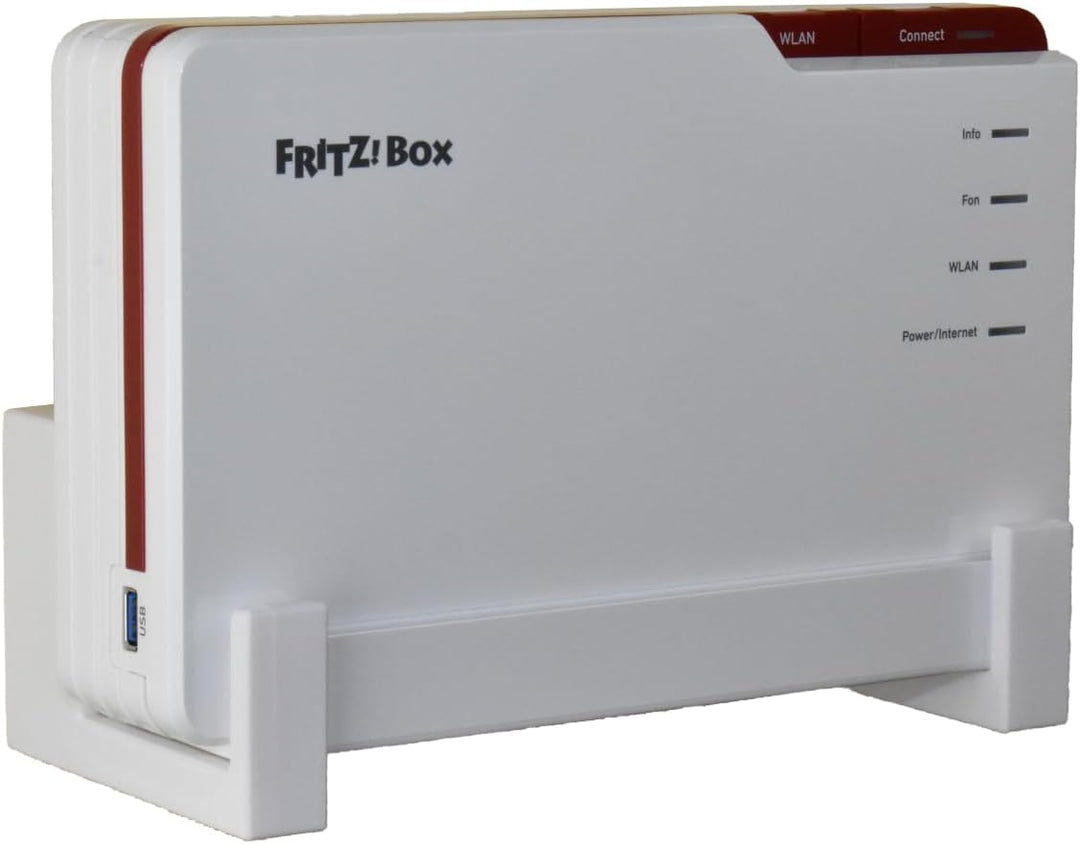 EasyClick passgenauer Wandhalter für AVM Fritz!Box 5690 Pro, auch als Deckenhalterung, sicher einras
