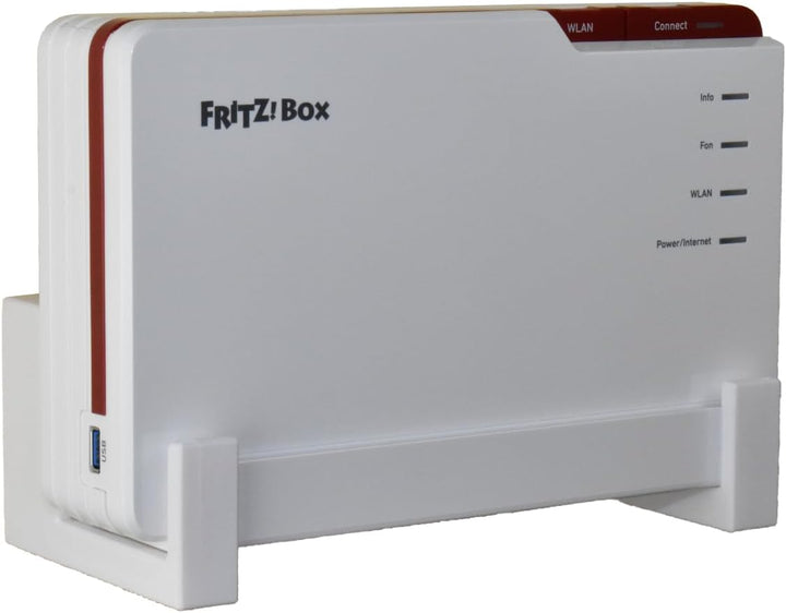 EasyClick passgenauer Wandhalter für AVM Fritz!Box 5690 Pro, auch als Deckenhalterung, sicher einras